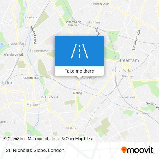St. Nicholas Glebe map