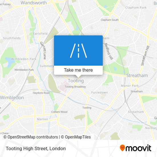 Tooting High Street map
