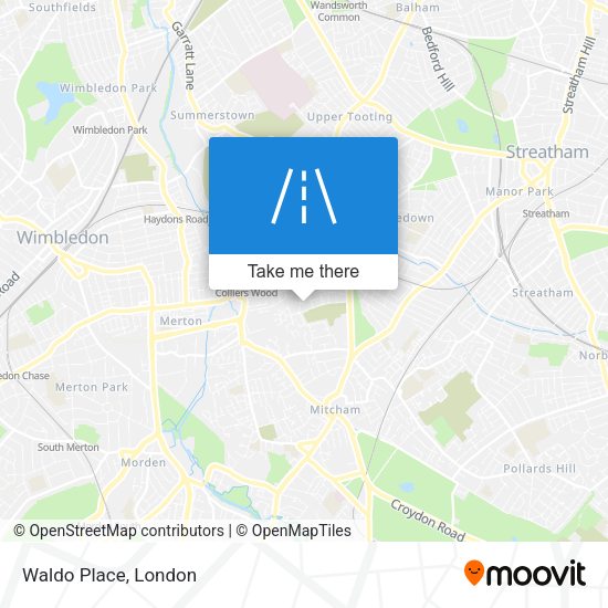Waldo Place map