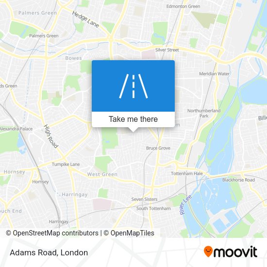 Adams Road map