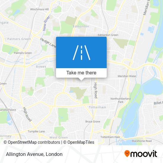 Allington Avenue map