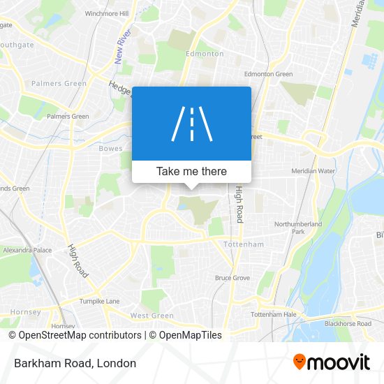 Barkham Road map