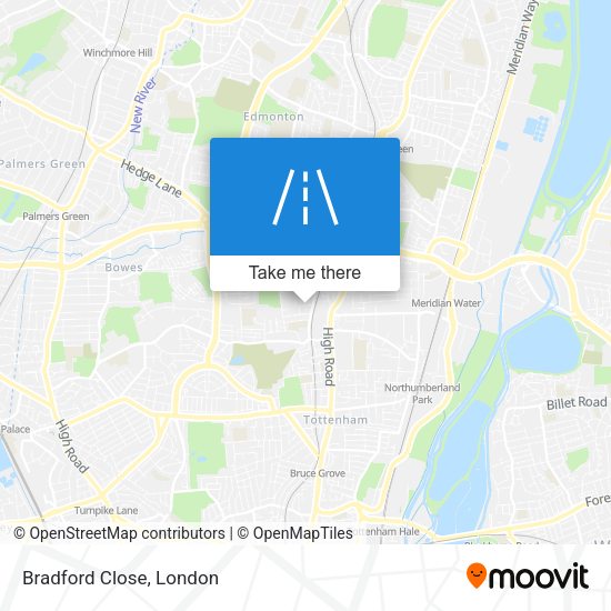 Bradford Close map