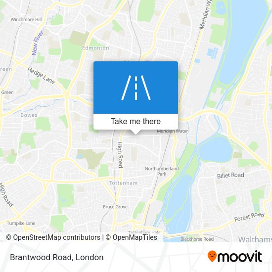 Brantwood Road map