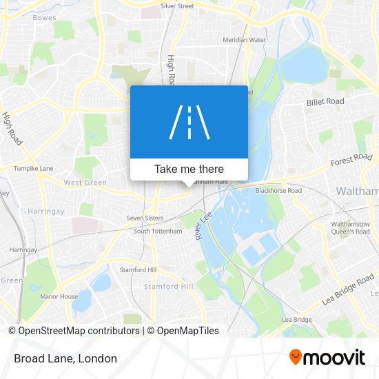 Broad Lane map