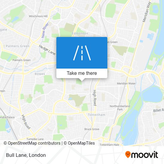 Bull Lane map