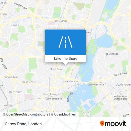 Carew Road map