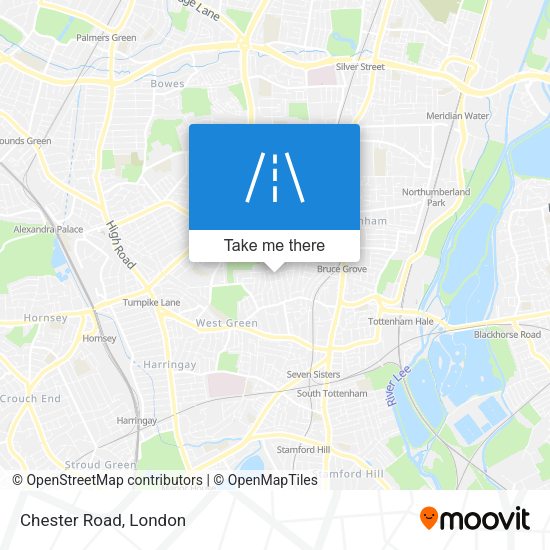 Chester Road map