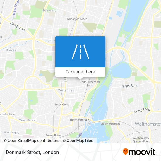 Denmark Street map