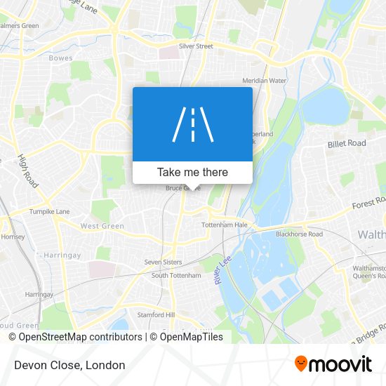 Devon Close map