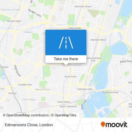 Edmansons Close map