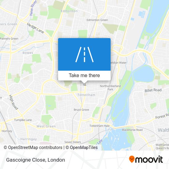 Gascoigne Close map