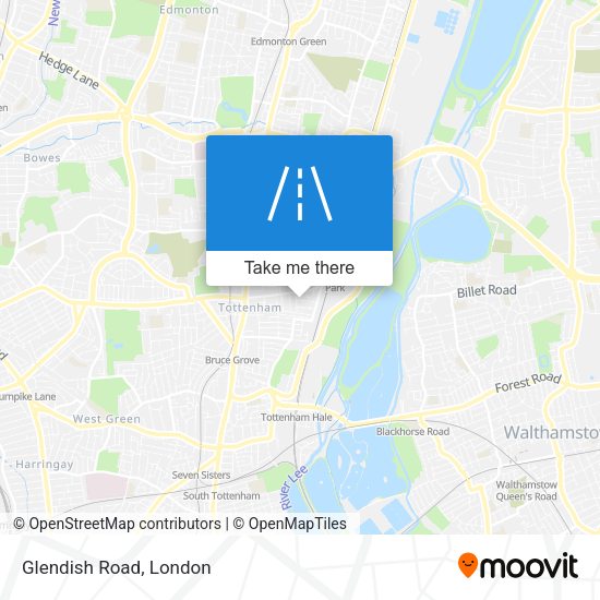 Glendish Road map