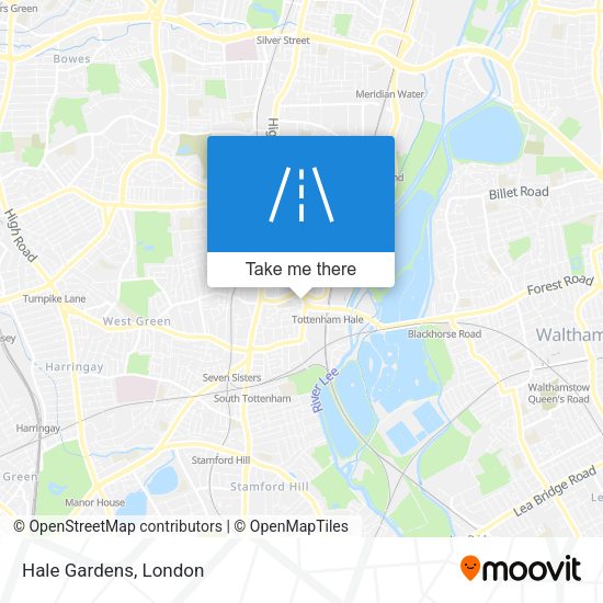 Hale Gardens map