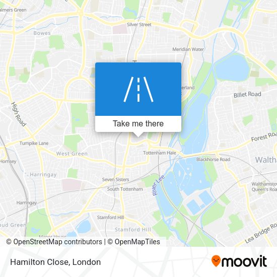 Hamilton Close map