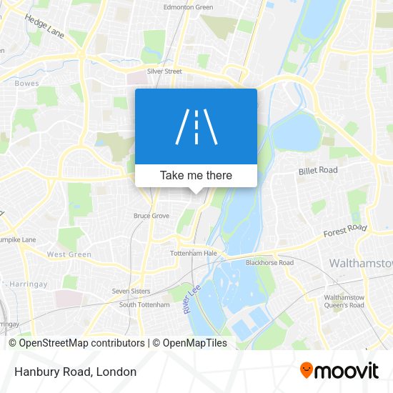 Hanbury Road map
