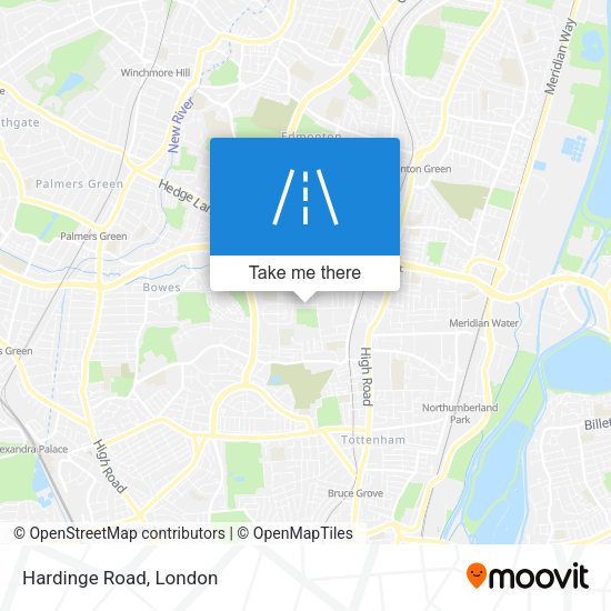 Hardinge Road map