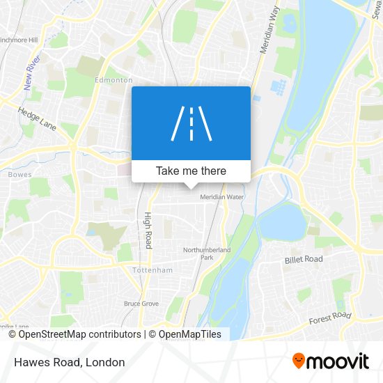 Hawes Road map