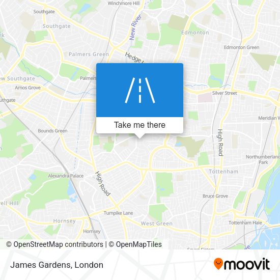 James Gardens map