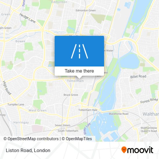 Liston Road map