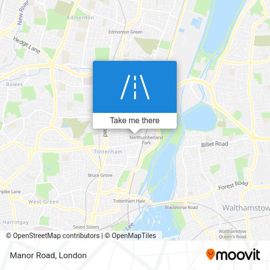 Manor Road map