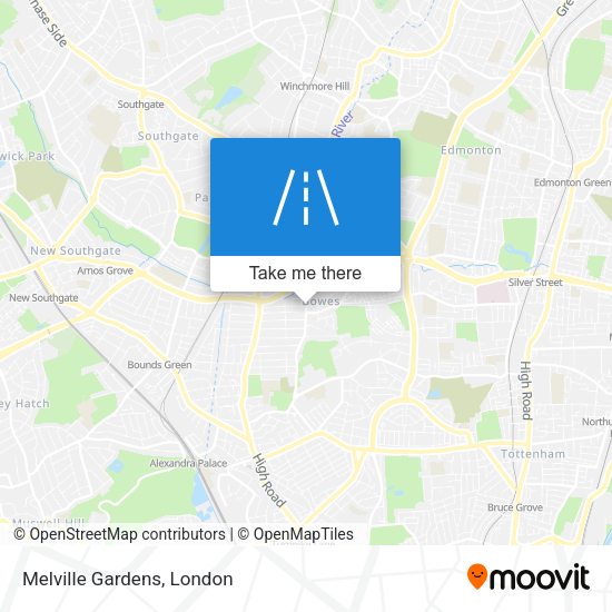 Melville Gardens map
