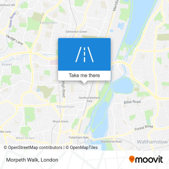 Morpeth Walk map