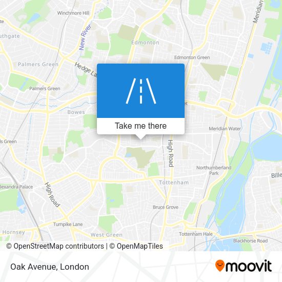 Oak Avenue map