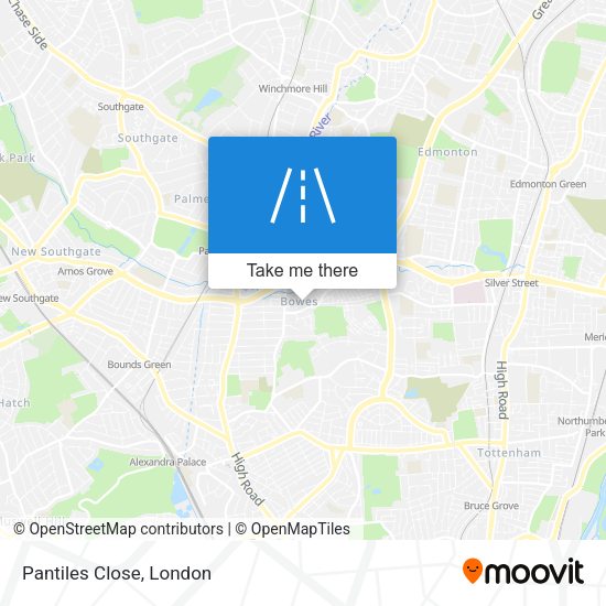 Pantiles Close map