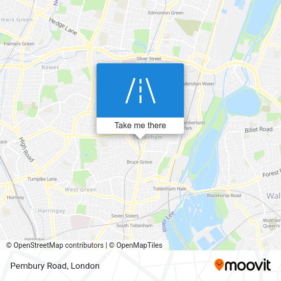 Pembury Road map