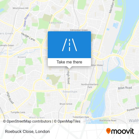 Roebuck Close map