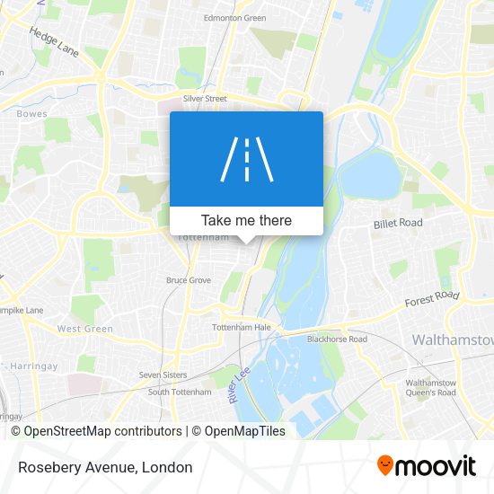 Rosebery Avenue map