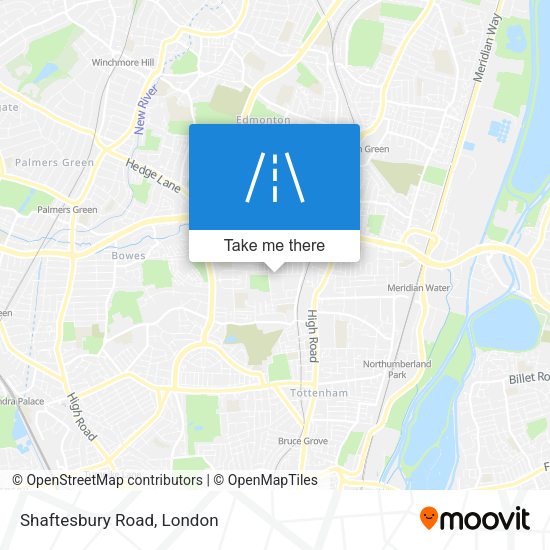 Shaftesbury Road map
