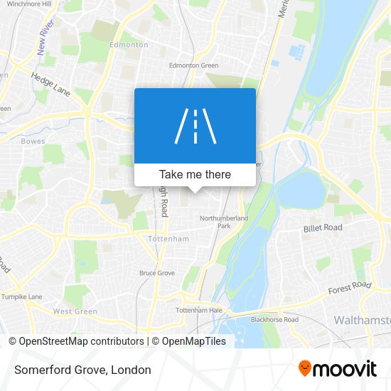 Somerford Grove map