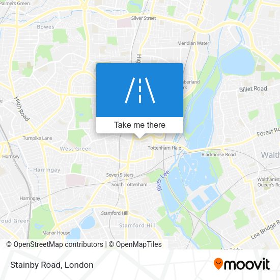 Stainby Road map