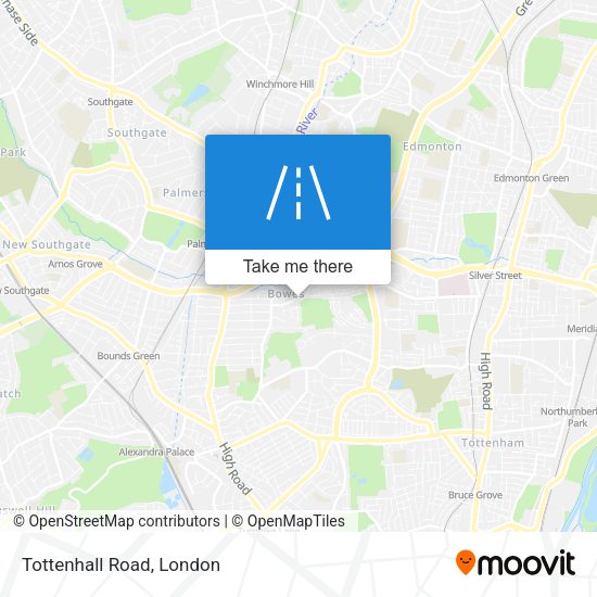 Tottenhall Road map