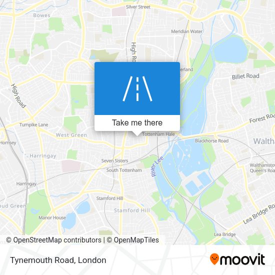 Tynemouth Road map