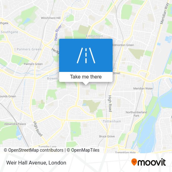 Weir Hall Avenue map