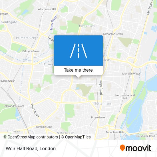 Weir Hall Road map