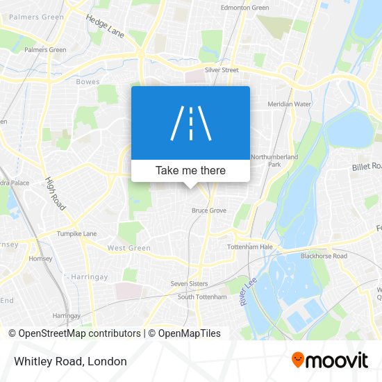 Whitley Road map