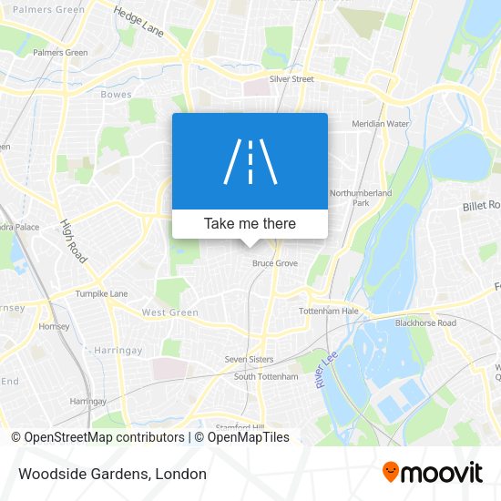 Woodside Gardens map