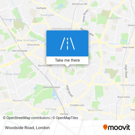 Woodside Road map