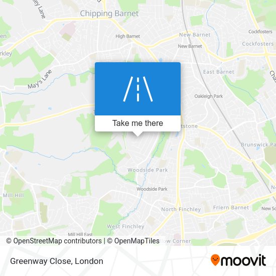 Greenway Close map