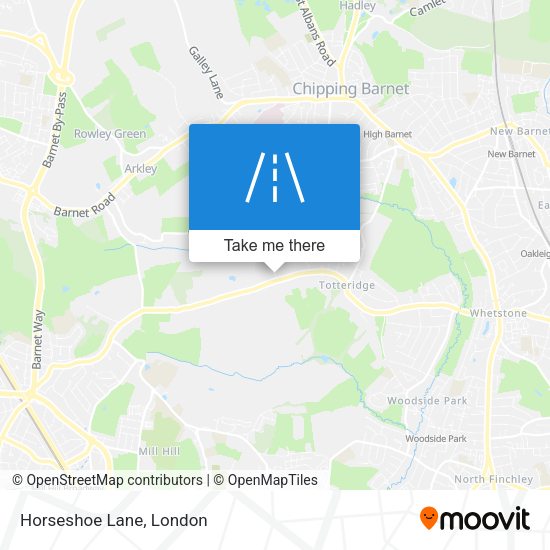 Horseshoe Lane map