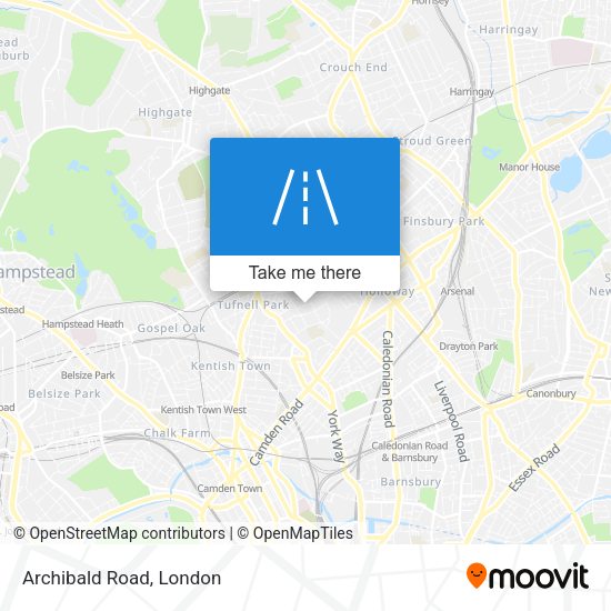 Archibald Road map