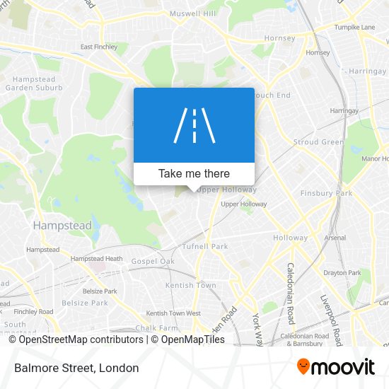 Balmore Street map
