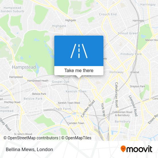 Bellina Mews map