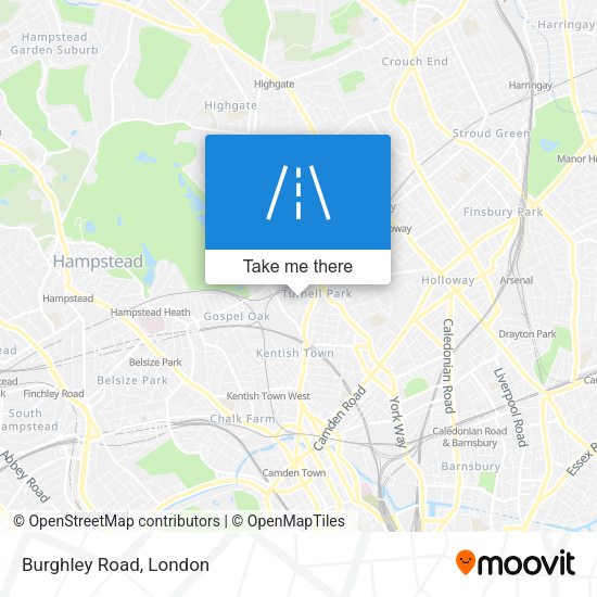 Burghley Road map