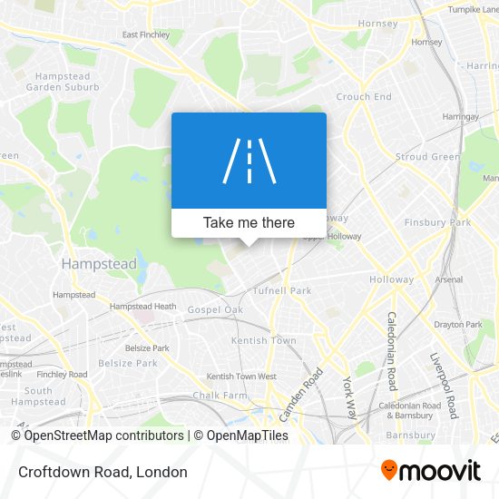 Croftdown Road map