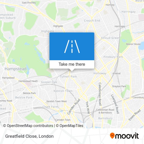 Greatfield Close map